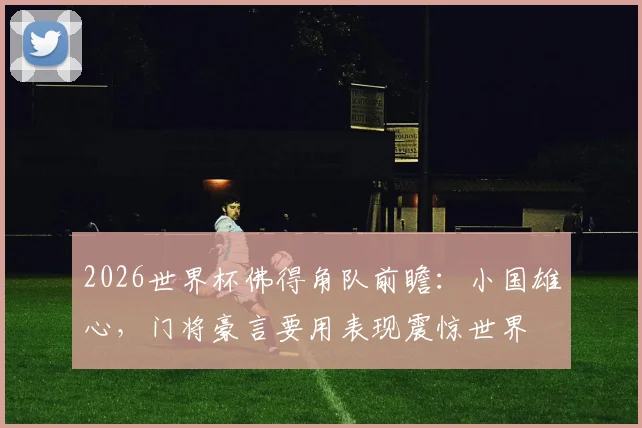 2026世界杯佛得角队前瞻:小国雄心,门将豪言要用表现震惊世界